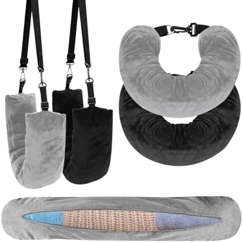 Posinda 2-Pack Stuffable Travel Neck Pillow