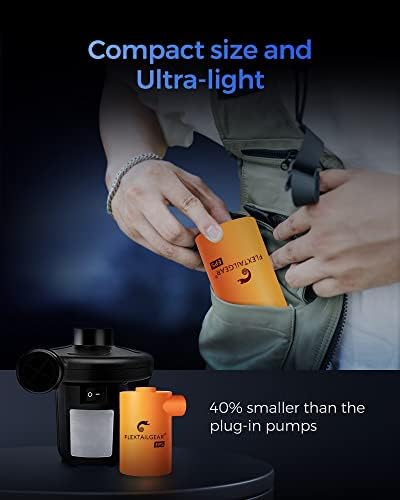 FLEXTAILGEAR Portable Electric Air Pump with Emergency Power