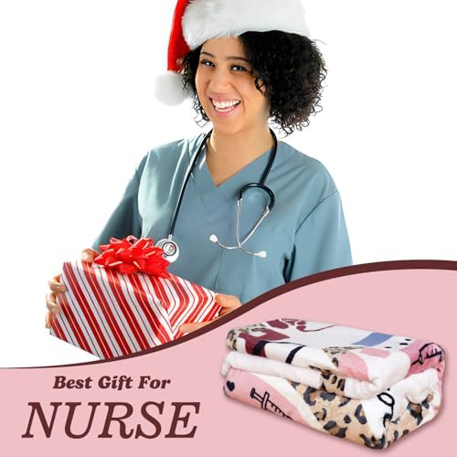 Soft Flannel Nurse Blanket 50x60 - Cozy Gift for Nurses