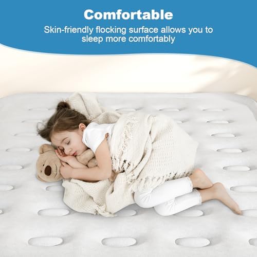 Nyabtst Queen Air Mattress with Built-in Pump - 16 Inch Sturdy 660 lbs