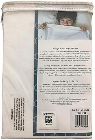 National Allergy Standard 2 Pack Pillowcase White