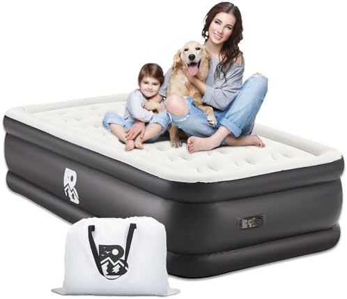 BUPPLEE Twin Air Mattress with Built-in Pump