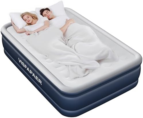 VISFAPAER 18 High Air Mattress with Built-in Pump 1