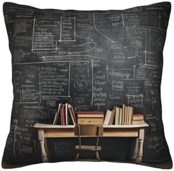 Black Textured Marble Pillow Soft 12x12 Inch Cushion Cover