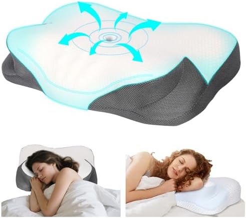 ZRSGXG Cervical Neck Pillow with Cooling Support