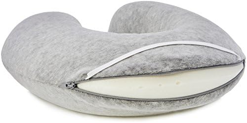 Amazon Basics Memory Foam Semicircular Neck Pillow Grey 1
