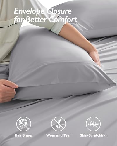 Breescape Cooling Pillow Cases Set of 2 - Misty Gray