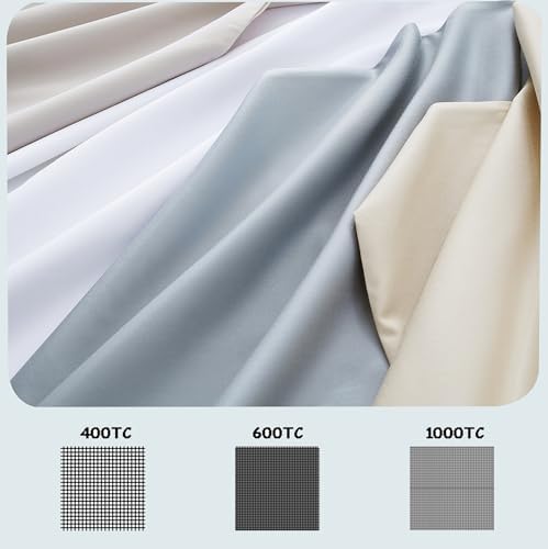 1000 Thread Count Cotton Pillow Cases Set of 2 100 Egyptian Cotton Sateen