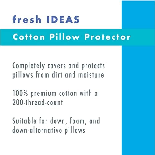 Fresh Ideas Cotton Pillow Protectors 6-Pack Queen Size 1