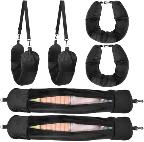 Xlapo 2 Pack Travel Neck Pillow with Clothes Storage Bag