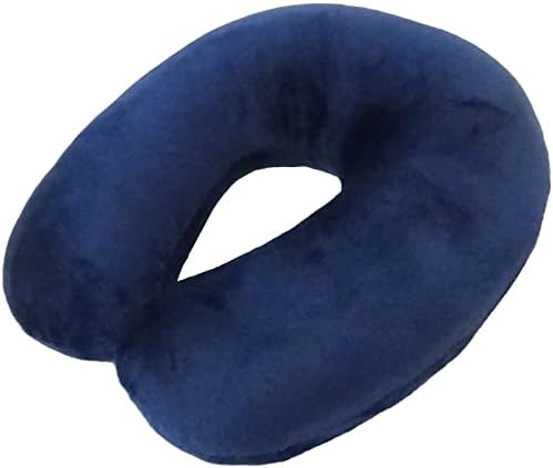 Wolf Essentials Adult Cozy Soft Microfiber Neck Pillow - Navy