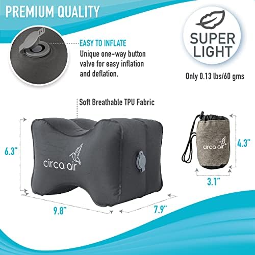 Circa Air Inflatable Knee Pillow for Side Sleepers