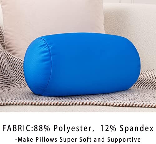 FABSKIY Squishy Microbead Neck Pillow 7Inch x 12Inch Travel Friendly