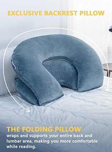 INSEN Reading Pillow with Zipper and Straps