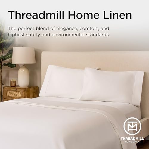 Threadmill Luxury Pillow Cases Set of 2 1000 Thread Count