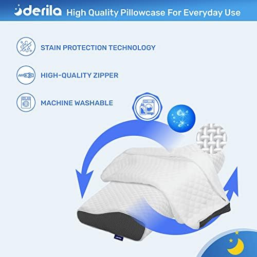 Derila Pillowcase for Memory Foam Pillow