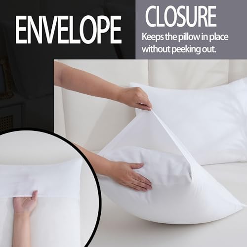 ZPECC Pillow Cases 24 Pack - Soft Microfiber Pillow Covers with Envelope Closure