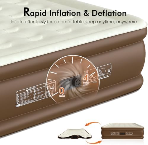 VOSSER Queen Air Mattress with Built-in Pump