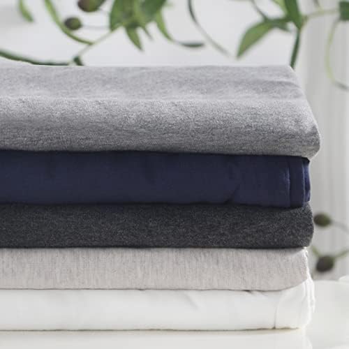Oubonun 100 Jersey Cotton Body Pillow Cover with Zipper - Navy Blue 21x54