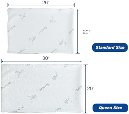 2 Piece King Size Pillow Protectors 20x26