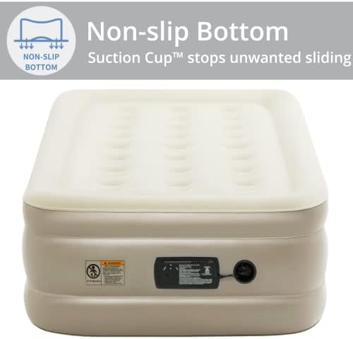 Simpli Comfy 18 Inch Raised Twin Inflatable Mattress