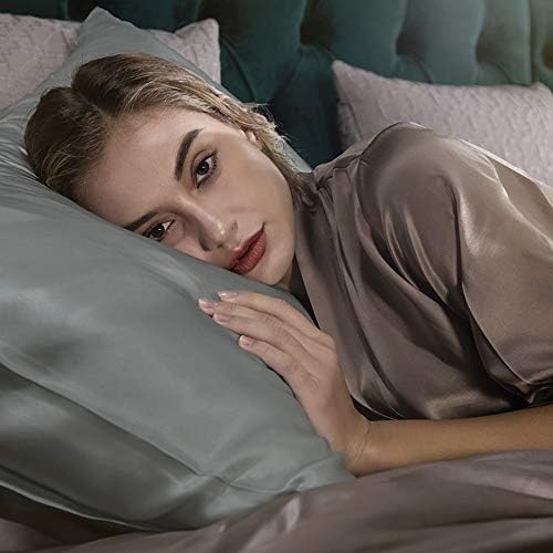 NTBAY Egyptian Cotton Pillowcases Set of 2 - 20x36 Dark Grey