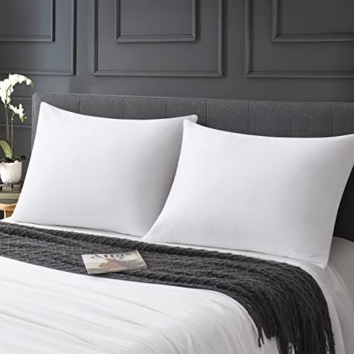 100 Cotton Zippered Pillow Cases Set of 2