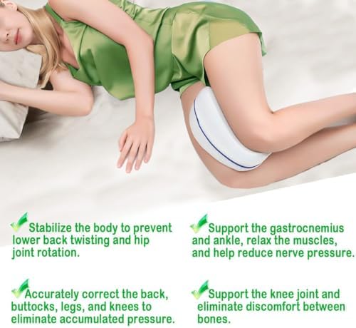 Tiwwie Orthopedic Knee Pillow for Side Sleepers