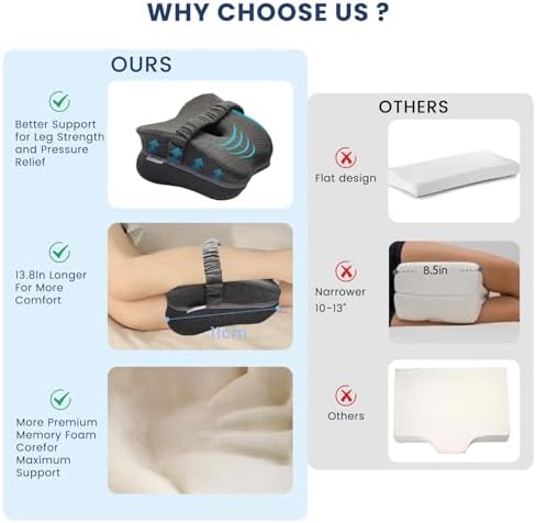 GESTONE Knee Leg Pillow for Side Sleepers