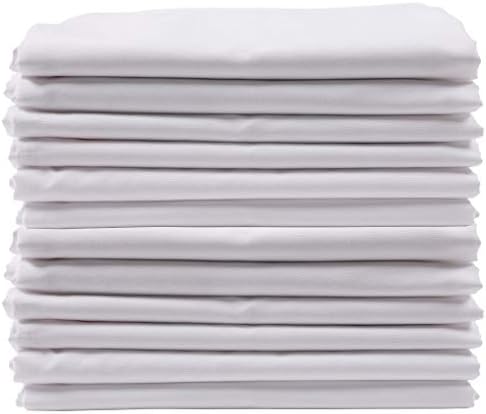 KAF Home Brushed Microfiber Pillow Cases Set of 12 White