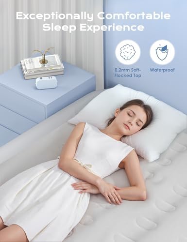 VISFAPAER Queen Air Mattress with Built-in Pump
