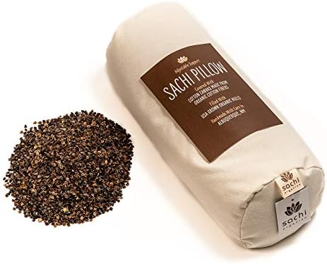Sachi Organics Buckwheat Cylinder Neck Pillow 1