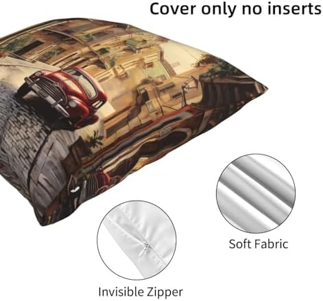 Ogniwo Italian Street Throw Pillow 12x12 Inch Cushion Case