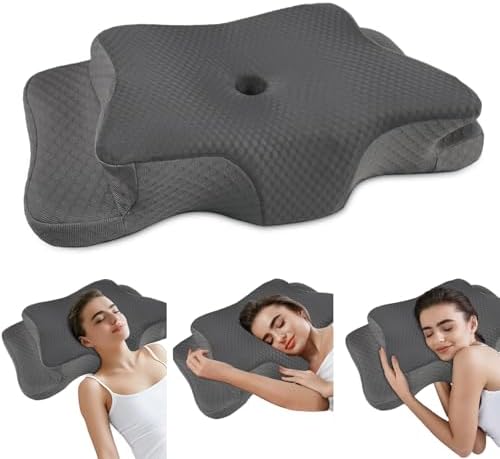 QIUBABYO Pain Relief Cervical Pillow for Neck Support and Comfort