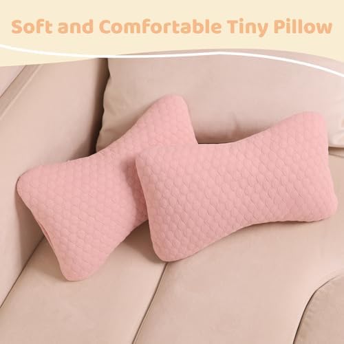 vocheer Mini Travel Pillow - 11x7 Inch Cotton Neck Wrist Support Pillow