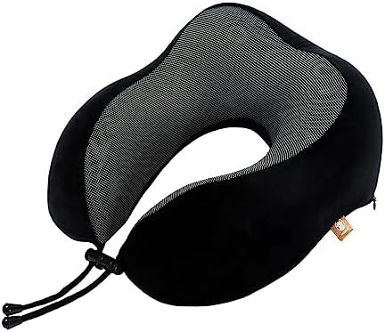 Makimoo Memory Foam Travel Pillow with 360-Degree Support