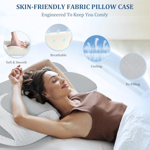 OneBlis Butterfly-Shaped Cervical Neck Pillow for Sleep