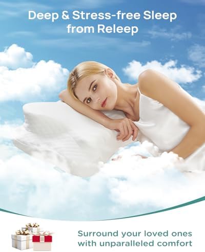 Releep Adjustable Cervical Neck Pillow for Pain Relief
