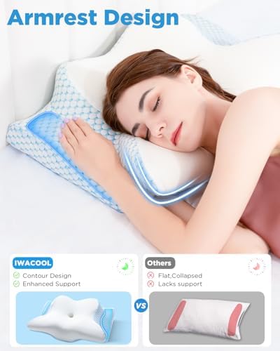 Iwacool Cool Cervical Neck Pillow for Pain Relief