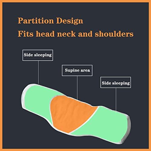 BEDAZE Blue Cervical Neck Pillow with Massage Function