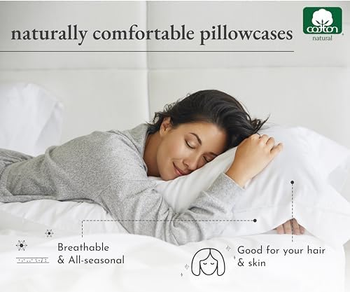 California Design Den 100 Cotton Pillowcases Set of 2