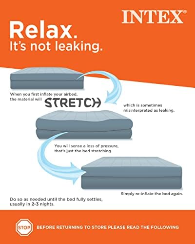 Intex 64177E Mid-Rise Air Mattress with USB Pump