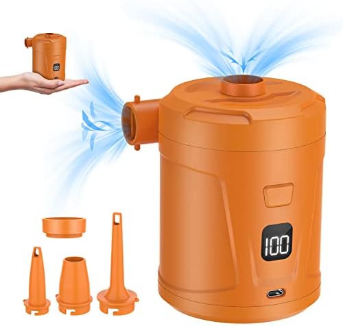 5200mAh Air Pump for Inflatables with LED Display and 4 Nozzles