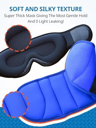 SARISUN 2-Pack Travel Pillow with Chin Strap and Eye Mask