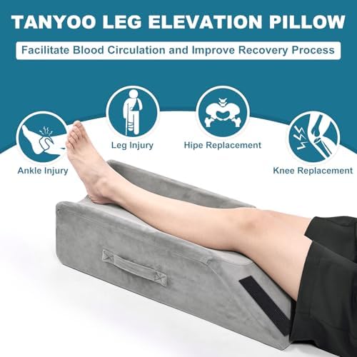 TANYOO Velvet Leg Pillow for Recovery and Pain Relief