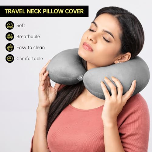 Philbinden 2 Pack Travel Neck Pillow Covers 1