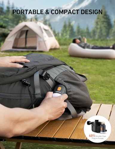 AstroAI Mini Air Pump with 3000mAh Battery and 5 Nozzles 1