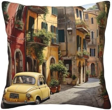 Ogniwo Italian Street Throw Pillow 12x12 Inch 1
