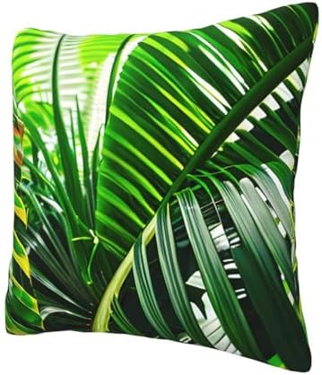 Ogniwo Green Tropical Jungle Pillow Cover 12x12 Inch