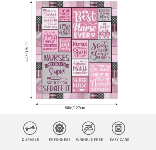 Nurse Appreciation Throw Blanket for Women